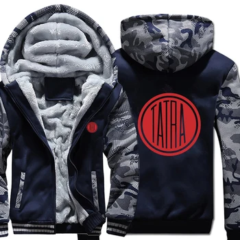 

Tatra Trucks Hoodies Winter Camouflage Sleeve Jacket Men Fleece Tatra Sweatshirts
