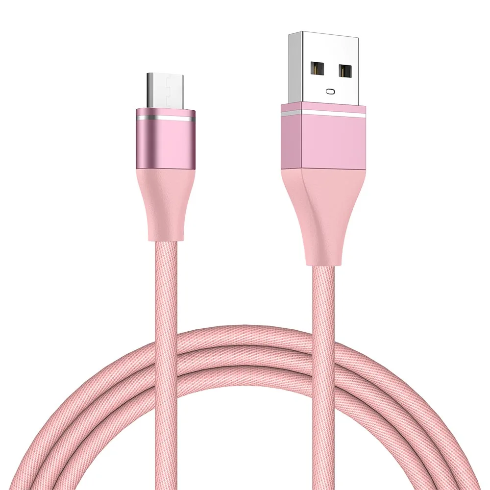 MUSTTRUE Micro USB кабель Быстрая зарядка USB провод для samsung s7 edge Android телефон устройство зарядный провод для xiaomi микро кабель - Цвет: Pink