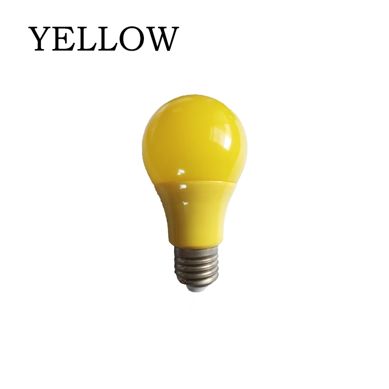 Красочные лампочки Globe E27 Светодиодный светильник 5 Вт 7 Вт 9 Вт Красный Синий Зеленый Желтый Розовый Светодиодный светильник для бара KTV вечерние светильники - Испускаемый цвет: Yellow
