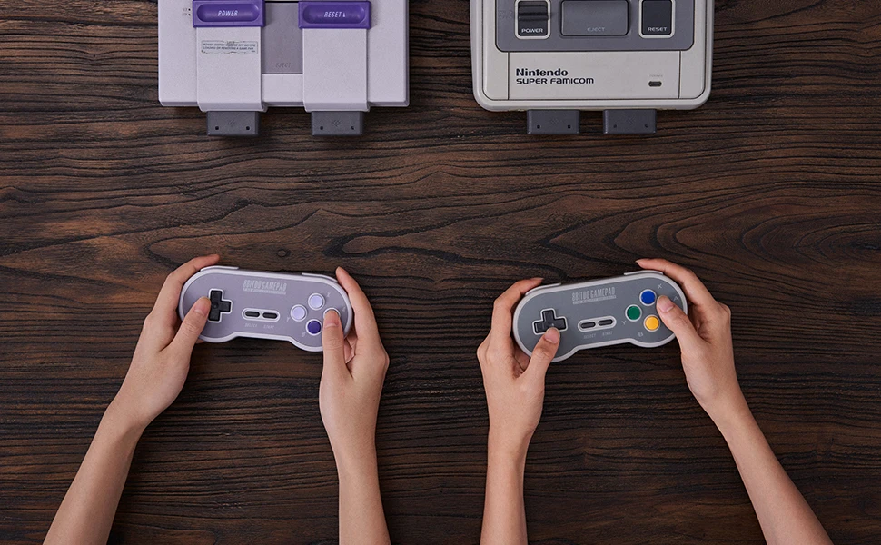8BitDo SN30 2.4G Wireless Gamepad for Original SNES/SFC (SN/SF/Transparent Edition) - Super NES