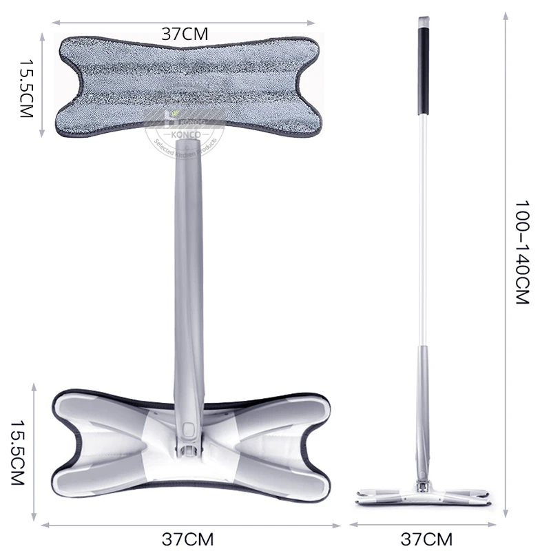 Конко микрофибра Швабра для пола Ручная стирка плоская Швабра ручная экструзия бытовые инструменты для уборки пластинчатого типа Швабра