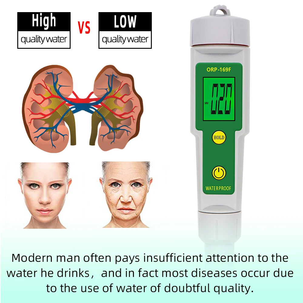ORP Tester 169E/169F ORP Detector Waterproof Meter for Water Quality Measurement water tester water quality detector