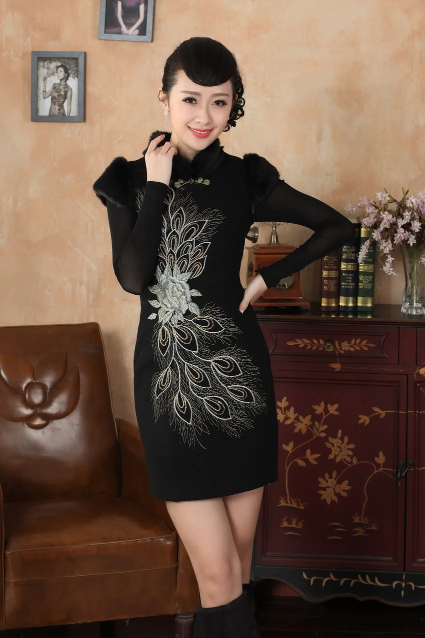 Китайский костюм Cheongsam зимний Cheongsam Y0030-a