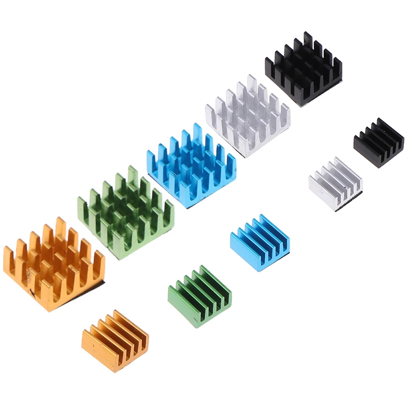 Aluminum Alloy Heatsink Cooling Pad Cooler Radiator Heat Sink For Raspberry pi 2/3/4B 8pcs/set aluminum heatsink radiator