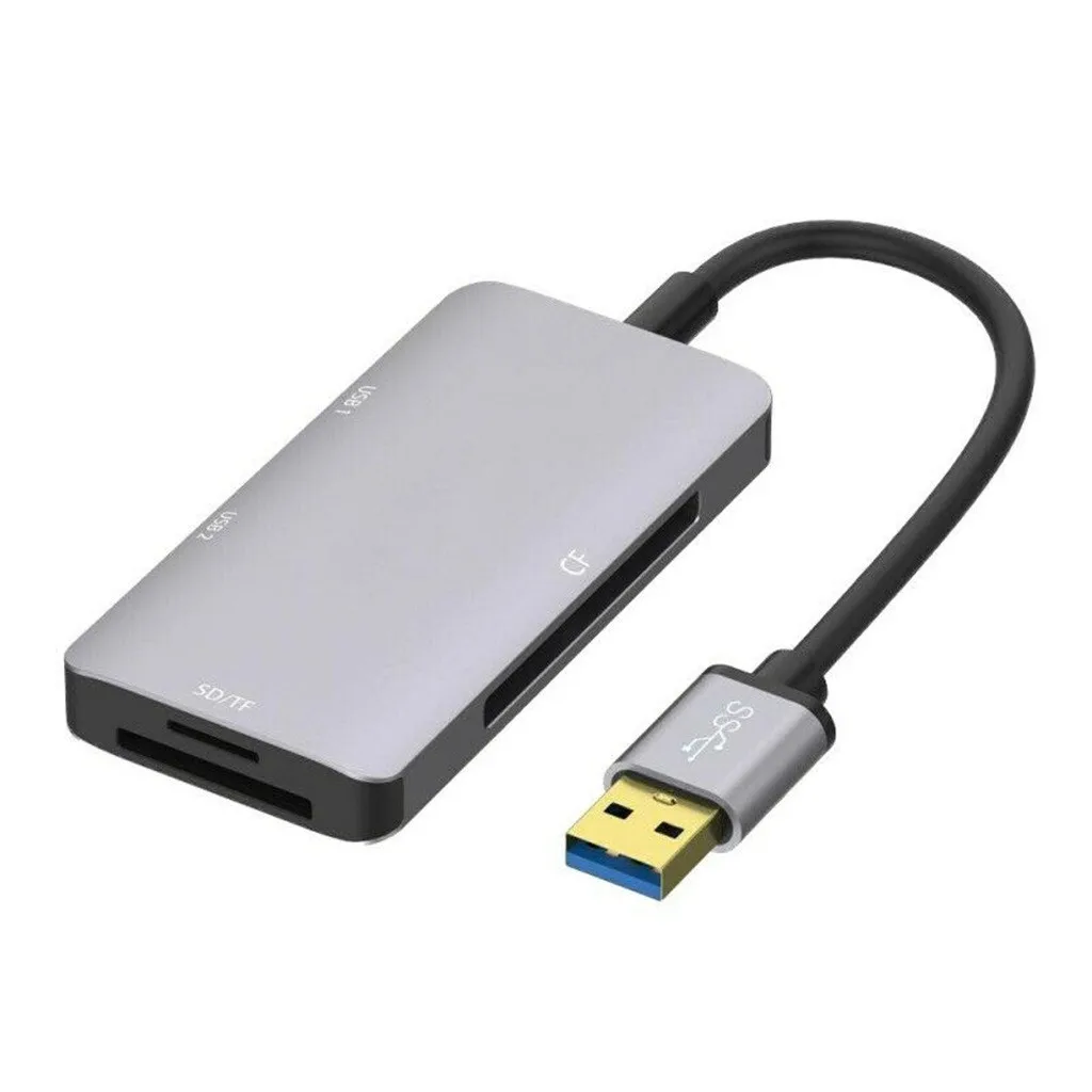 Ouhaobin 6 в 1 type-C концентратор USB 3,0 для ПК USB-C адаптер с HDMI 4 к видео PD чтение SD/TF 3,0 Карты USB порт