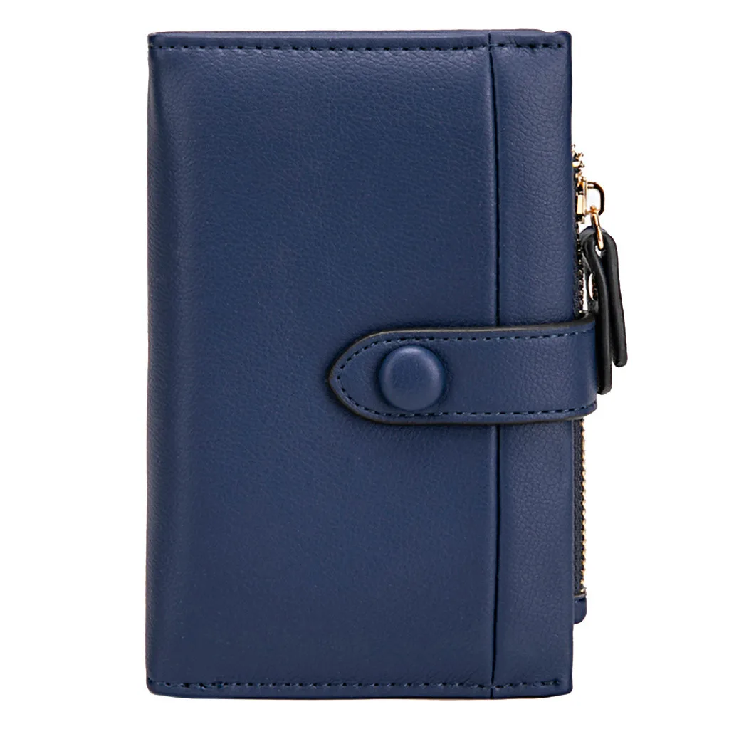 Dark Blue Orcadan, женские короткие кошельки, Мини кошельки для денег, Женский кошелек для монет, держатель для карт, кожаная сумка для отдыха, короткий складной кошелек - Цвет: Dark Blue
