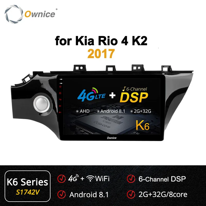 Ownice K1 K2 K3 Восьмиядерный 2 Гб ОЗУ 32 Гб ПЗУ gps Navi автомобильный DVD мультимедийный плеер радио для Kia K2 - Цвет: S1742 K6