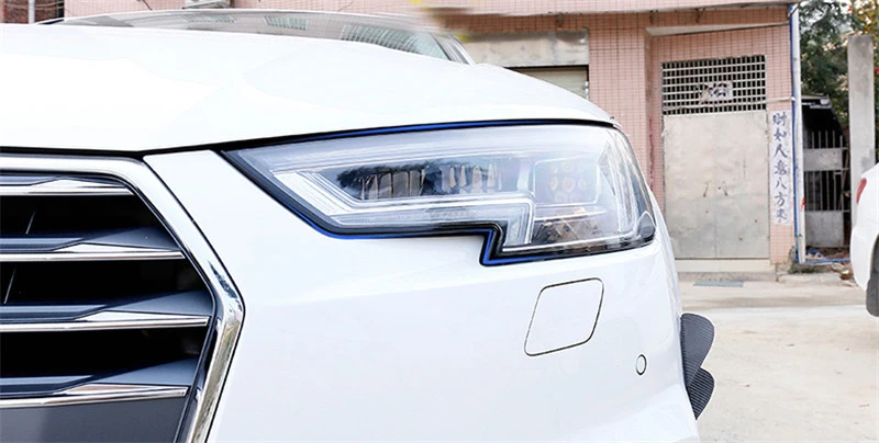Колпаки для фар с мембраной для AUDI 2009 2010 с прозрачной пленкой для автомобильного стайлинга, модифицированные