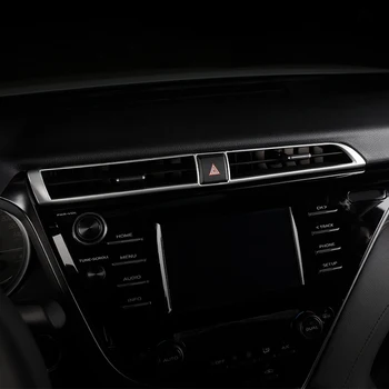

Car Central Control Dashboard Outlet Air Vent Cover Trim Panel Frame Strip Interior Moulding for Toyota Camry 2018 Accessories