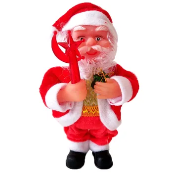 

Christmas Decorations 7in Electric Santa Claus Music Christmas Children's Toys Ornaments Kids Toys