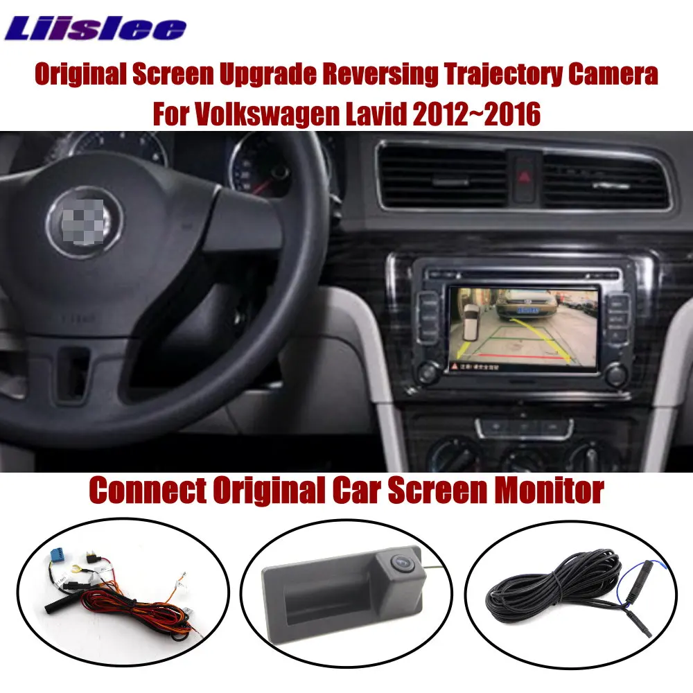 Liislee обратный багажник ручка камера для Volkswagen Lavid 2012~ подключения экран интеллектуальная динамическая траектория