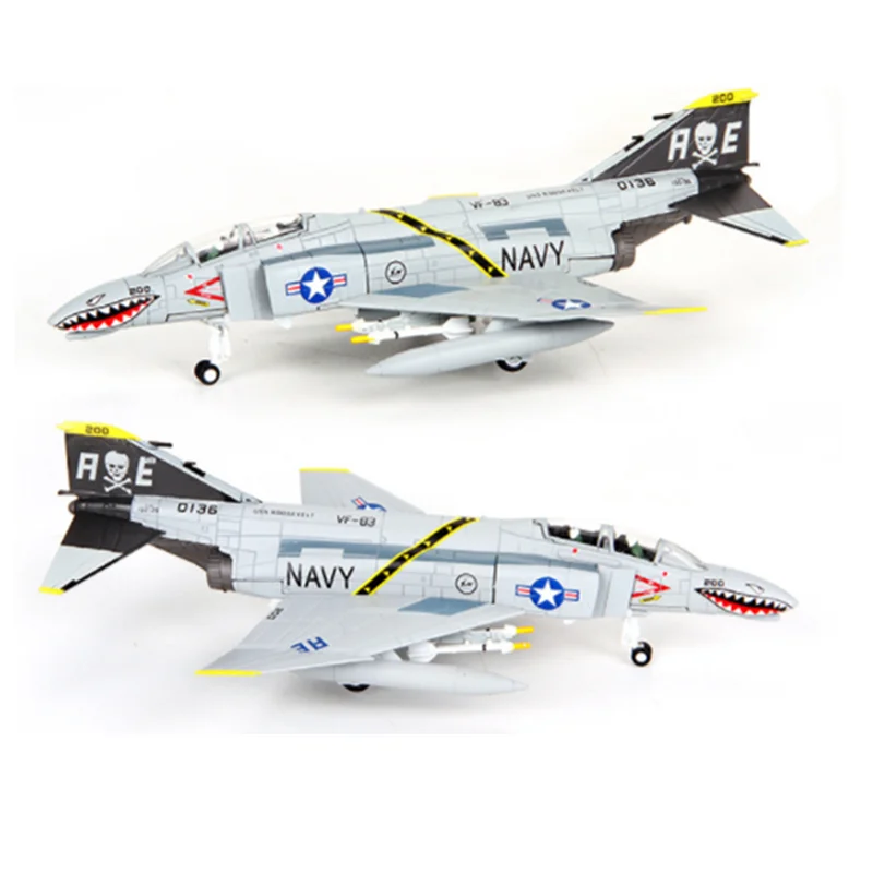 Коллекция 1:100 scal air defense interceptor F4 Fighter Модель литья под давлением сплав самолет дисплей для детей и взрослых