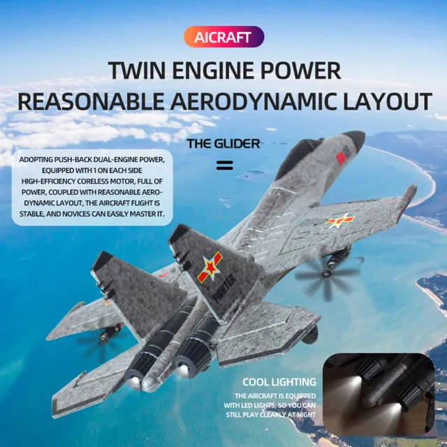 EPP RC Airplane 2.4GHz 3CH 6-axis Gyro RC Gliding Plane SU35 Fixed Wing Aircraft Foam Dron Electric Remote Control Outdoor Toys 5