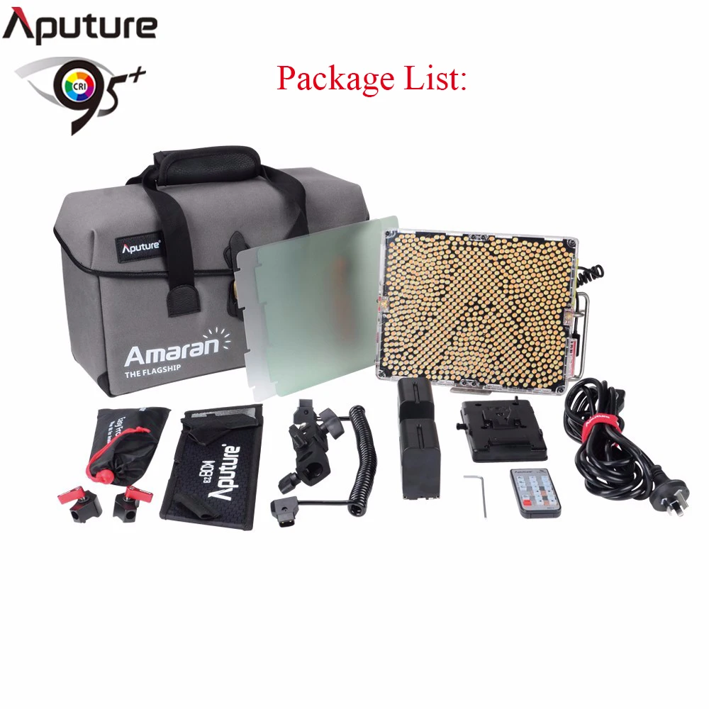 Aputure Amaran Tri-8s светодиодная видео световая панель цветовая температура 5000K с 2 шт. NP-F970 батарея+ пульт дистанционного управления+ легкая коробка V крепление