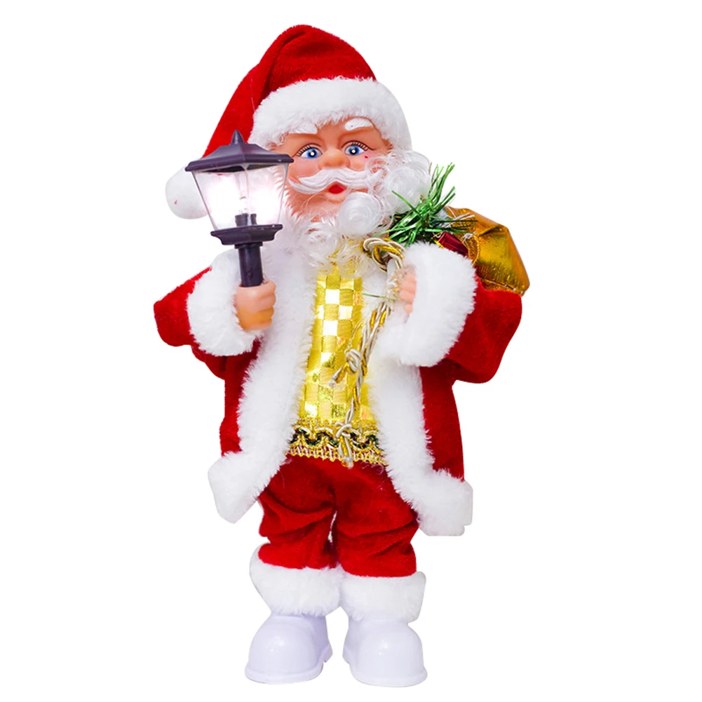 

Santa Claus Animated Christmas Toy Electric Music Light Figure Christmas Decor J99Store