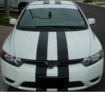 

For RACING STRIPES Vinyl Decal Sticker Emblem Graphics For all car hood roof trunk