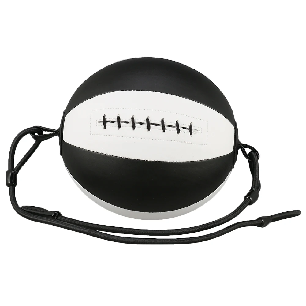 High quality Double End Speed Ball Pendant Boxing Training Punch Bag Boxing Ball with Elastic Pull Rope Boxing Punch Bag - Color: White