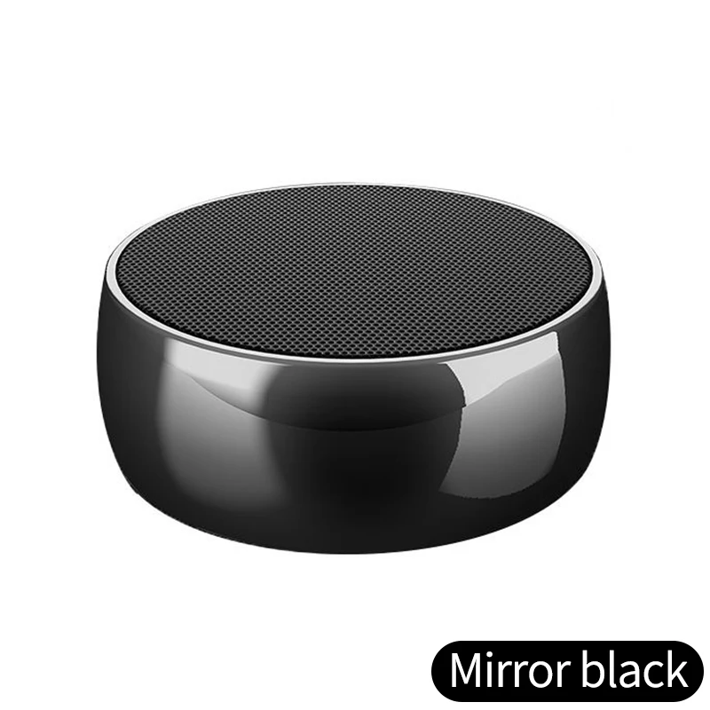 black Металлический супер бас Bluetooth динамик мини беспроводной стерео алюминиевый сплав динамик поддержка FM радио/AUX/TF карта/Громкая связь вызов - Цвет: black