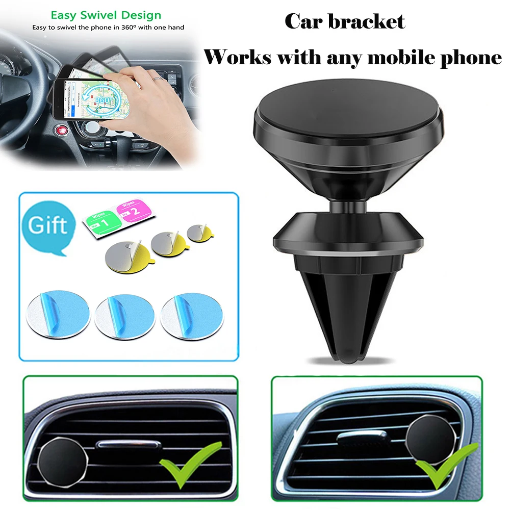 Магнитный вентиляции автомобильный держатель телефона для iPhone huawei 360 Air Mount