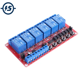 

DC 12V 6Bit Relay Module 6-Channel High/Low Level Trigger Adjustable Momentary/Self-locking/Interlock Control Mode