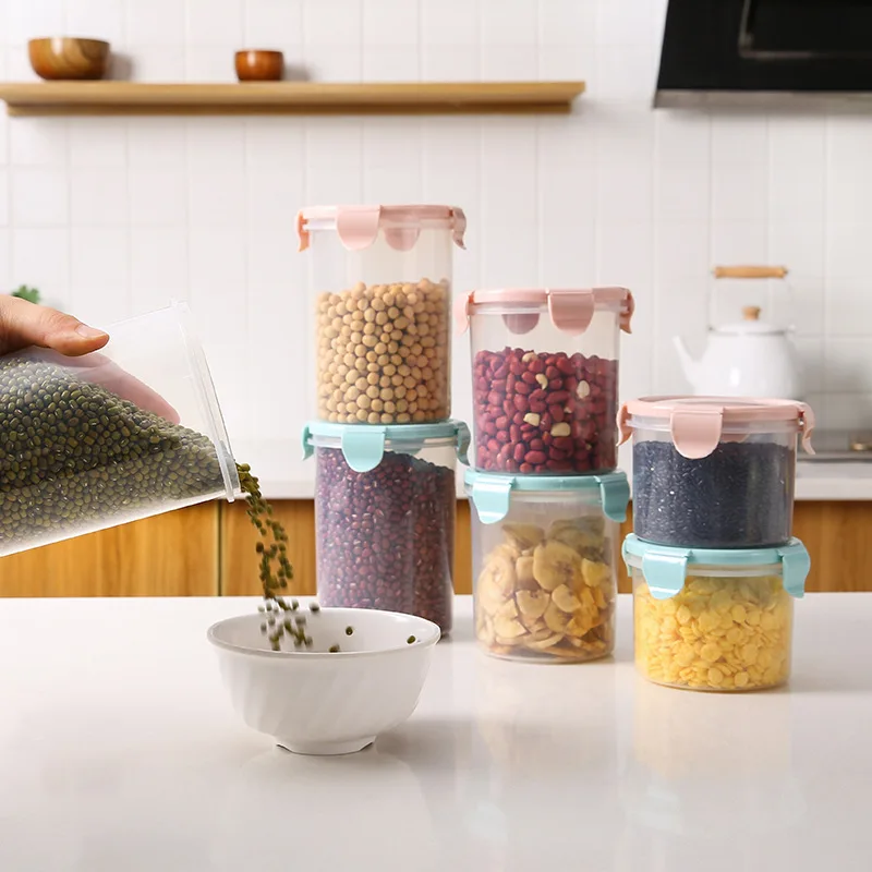Canisters Jars 600 1000ml Plastic Kitchen Storage Box Preservation Sealing Food Container Jars Home Garden Mbln Org