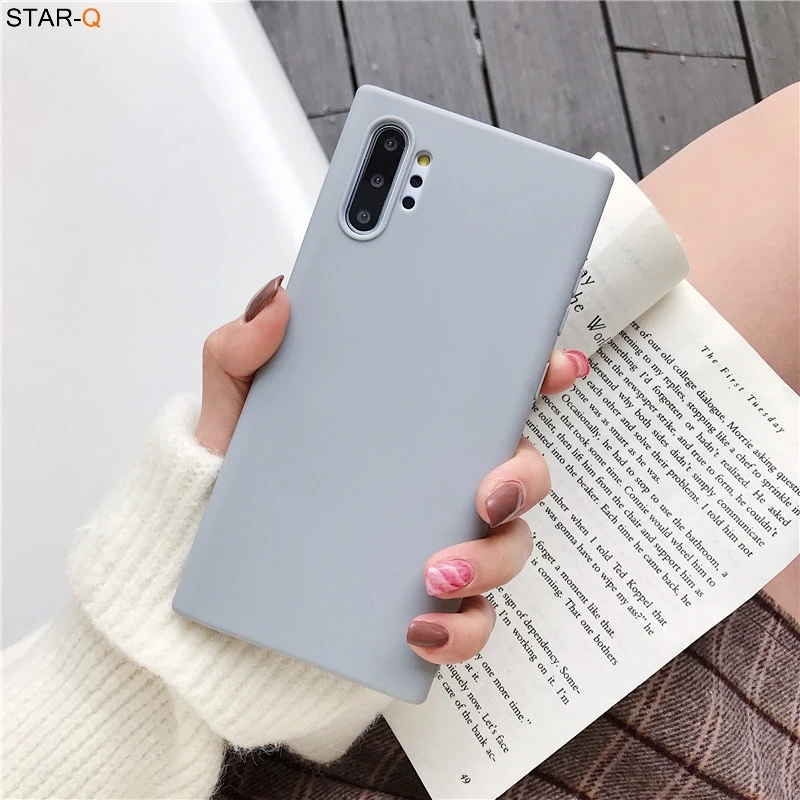 Candy Color Matte Silicone Phone Case For Samsung Galaxy Note 20 Ultra Note 10 Plus Lite 9 8 S10 Ultra-thin Tpu Back Cover cute phone cases for samsung  Cases For Samsung