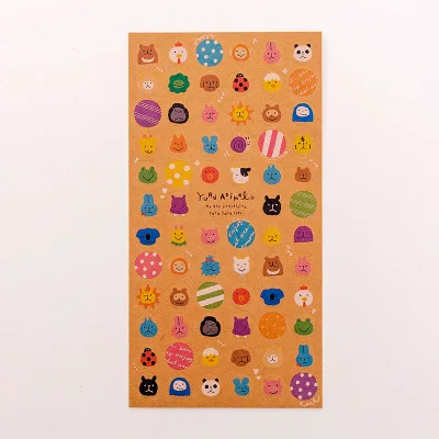 Sticker 1 шт. наклейка в виде животного Новинка Канцелярские товары Кот стикер s студенческий милый стационарный стикер Kawaii наклейка s школьные принадлежности для детей - Цвет: Sticker