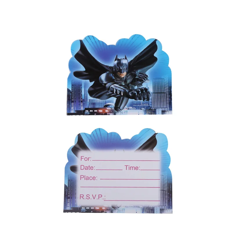 

Batman Party Decoration Wedding Invitations Birthday Party Decorations Kids 1pcs/1 Pack Invitation Card Party Decoration