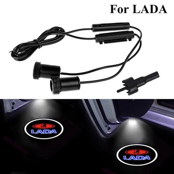 

Car Door Welcome Light Auto Logo Emblem Projector Courtesy Lamp Led Ghost Shadow Lamps Universal For Lada Granta Vesta Niva Xray