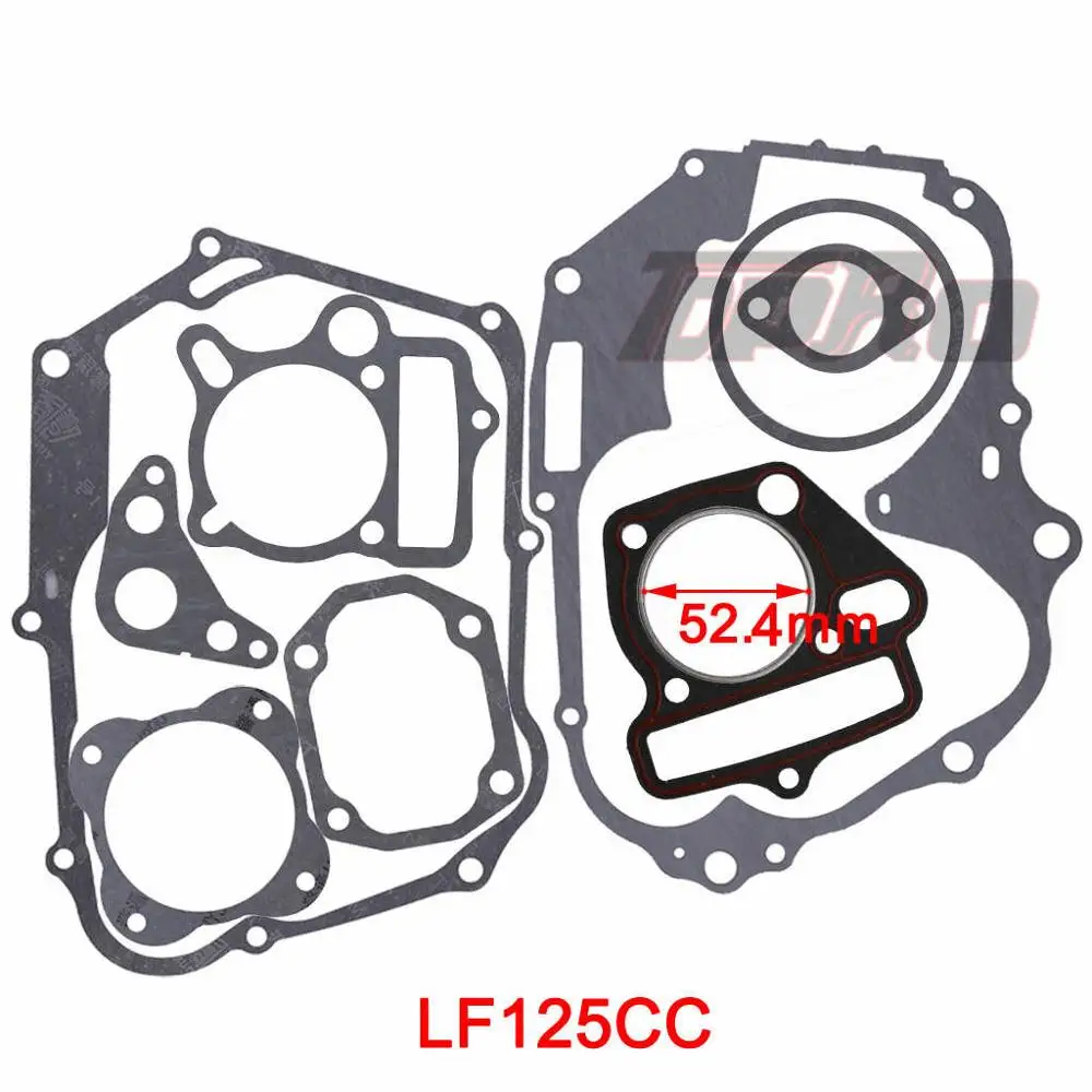 2 шт. TDPRO LF125cc Lifan комплект двигателя с большим отверстием цилиндра база+ прокладки головки для грязи питбайк Мотоцикл Скутер Quad Багги - Цвет: LF125CC