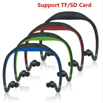 

S9 Sport Neckband Wireless earphones Bluetooth Earphone headphone Support TF card FM Handsfree Headset with Mic for Mobile Phone