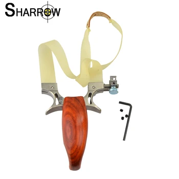 

1set Archery Stainless Steel Slingshot with Rubber Brand Catapult Camping Bow Portable Hunting Accessory for Shooting Practice