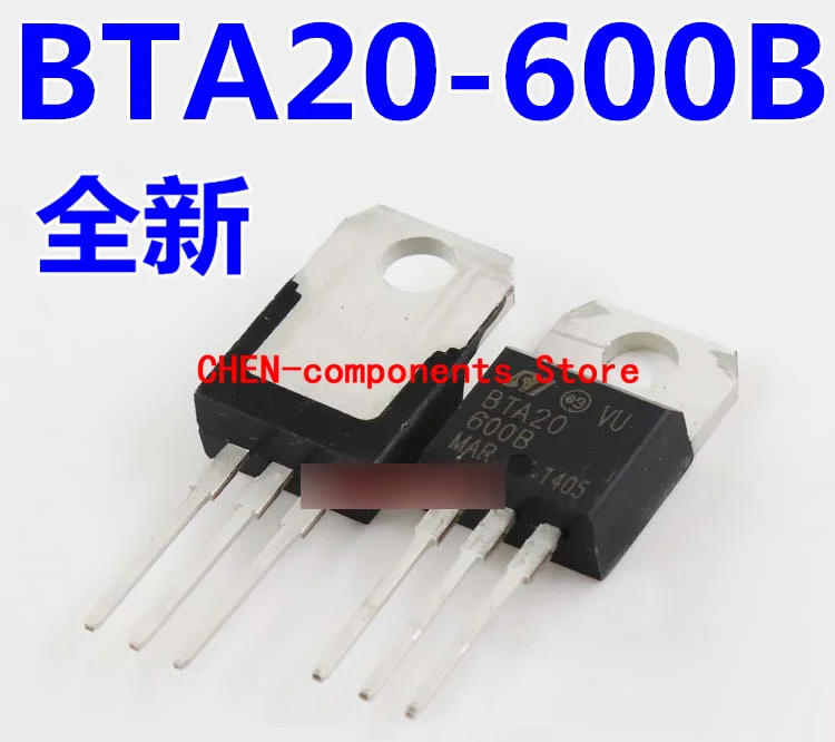 

10 шт. новый подлинный BTA20-600B проводное TO-220 triac