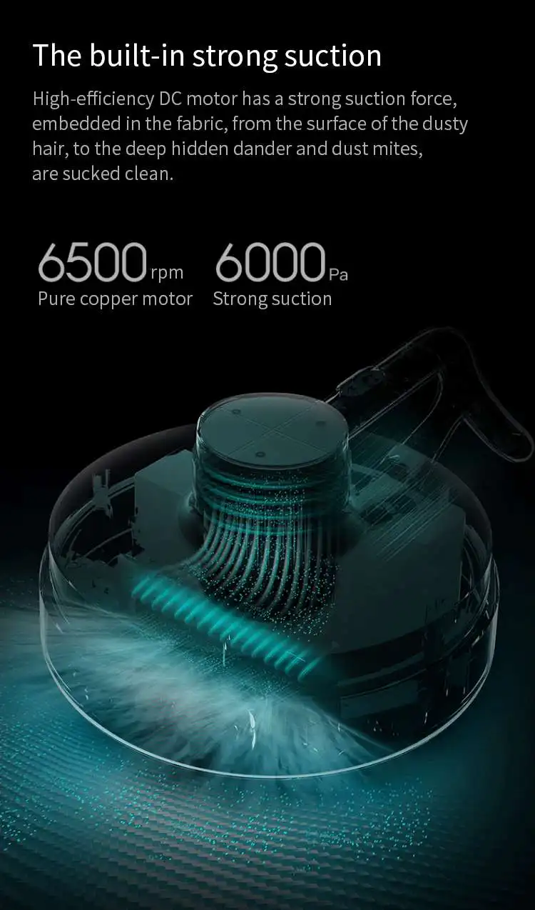 Youpin Deerma CM2100 УФ беспроводной пылезащитный контроллер клещей ручной пылесос с 2200 мАч емкость аккумулятора 6000 ПА всасывания