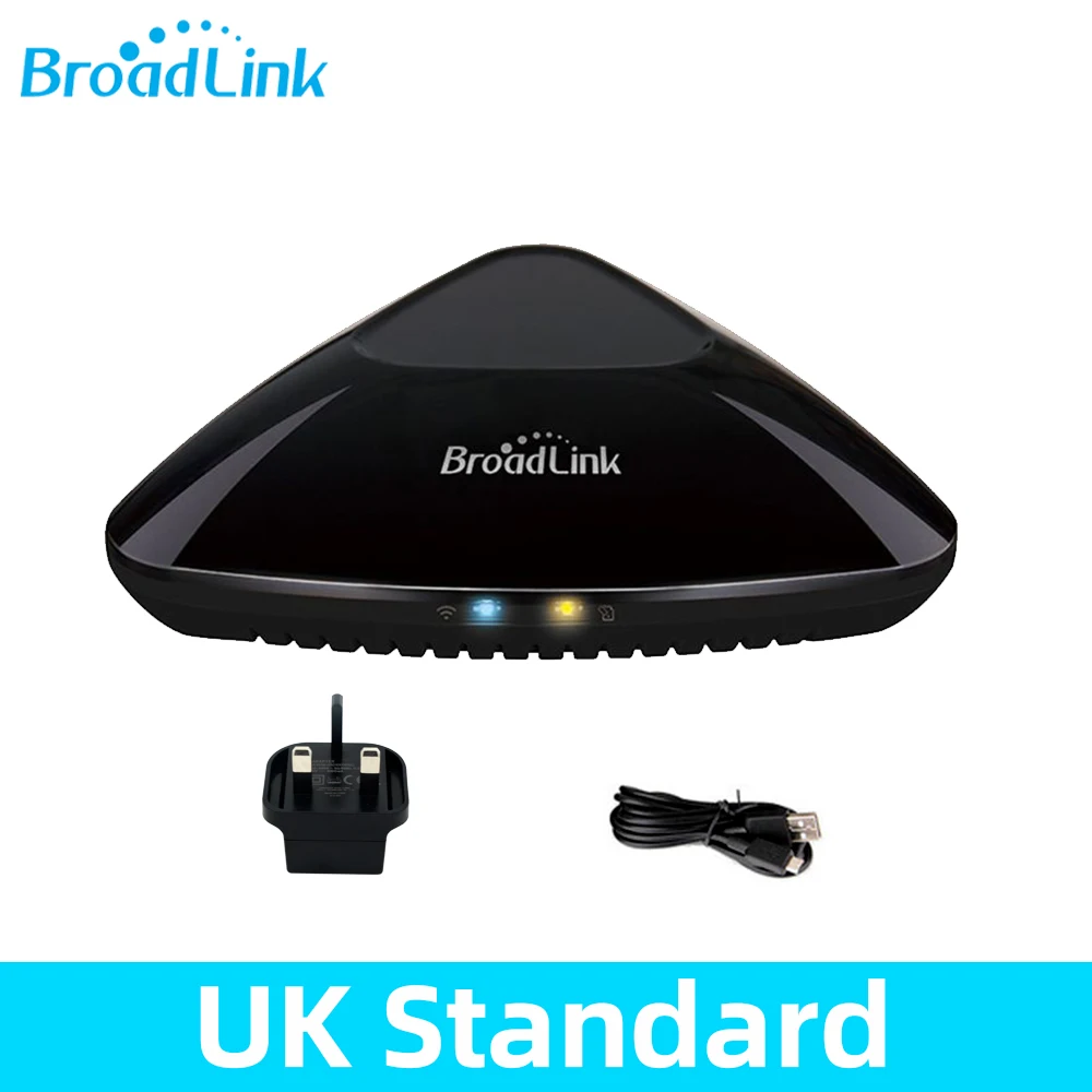 Broadlink RM Pro UK Broadlink RM Pro IR RF 433 МГц/315 МГц универсальный пульт дистанционного управления для работы Alexa/Google Home wifi переключатель умный дом автоматизация - Комплект: Broadlink RM Pro UK