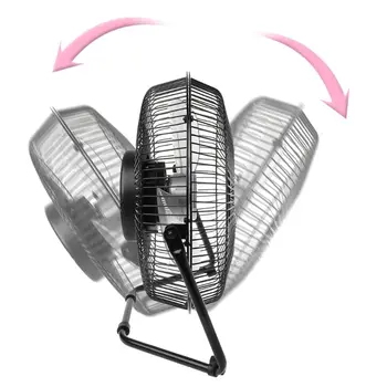 

LILENG 6\" 8\" 10\" Large Black All Metal Electric Rotating USB Powered 18650 Battery Powered Desktop Fan 100% brand new and