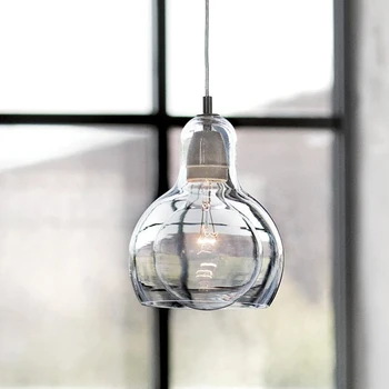 

Contemporary Simple Creative Art E27 Single Head Small Pendant Lights Designer High Quality Glass Bedroom Table Hanging Lamp