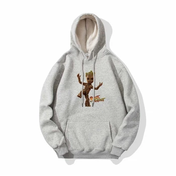

Men's Hoodies Spring Sweatshirts I AM GROOT Movie Series Funny Hoodies Hip Hop Streetwear Hoody Male Pullover Casual Sportswear
