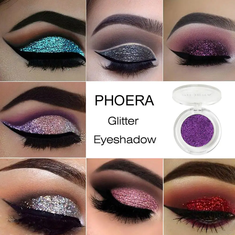 PHOERA Shimmer Eye блеск для век синие тени для век стойкий макияж декоративная косметика дешевый набор теней 12 цветов