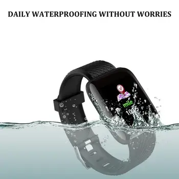 

Smart Bracelet 1.3 Inch Color Screen Real Time Heart Rate Monitor Blood Pressure Measuring Waterproof Fitness Wristband