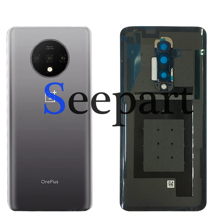Для Oneplus 7T Батарея крышка Стекло задней стороны специально для Корпус задний Чехол Батарея двери Запчасти для авто Oneplus 7T Pro задняя крышка