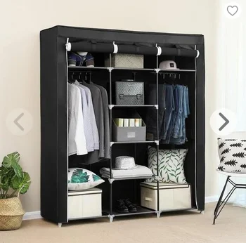 

Non-woven Cloth Wardrobe Folding Clothes Storage Cabinet Dust-proof Moisture-proof Closet Bedroom Multipurpose Cabinet HWC