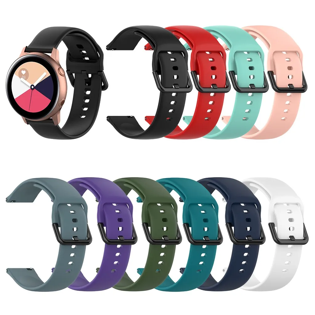 Мягкий силиконовый сменный ремешок для наручных часов Samsung Galaxy Watch 3 41 мм/Active/Samsung