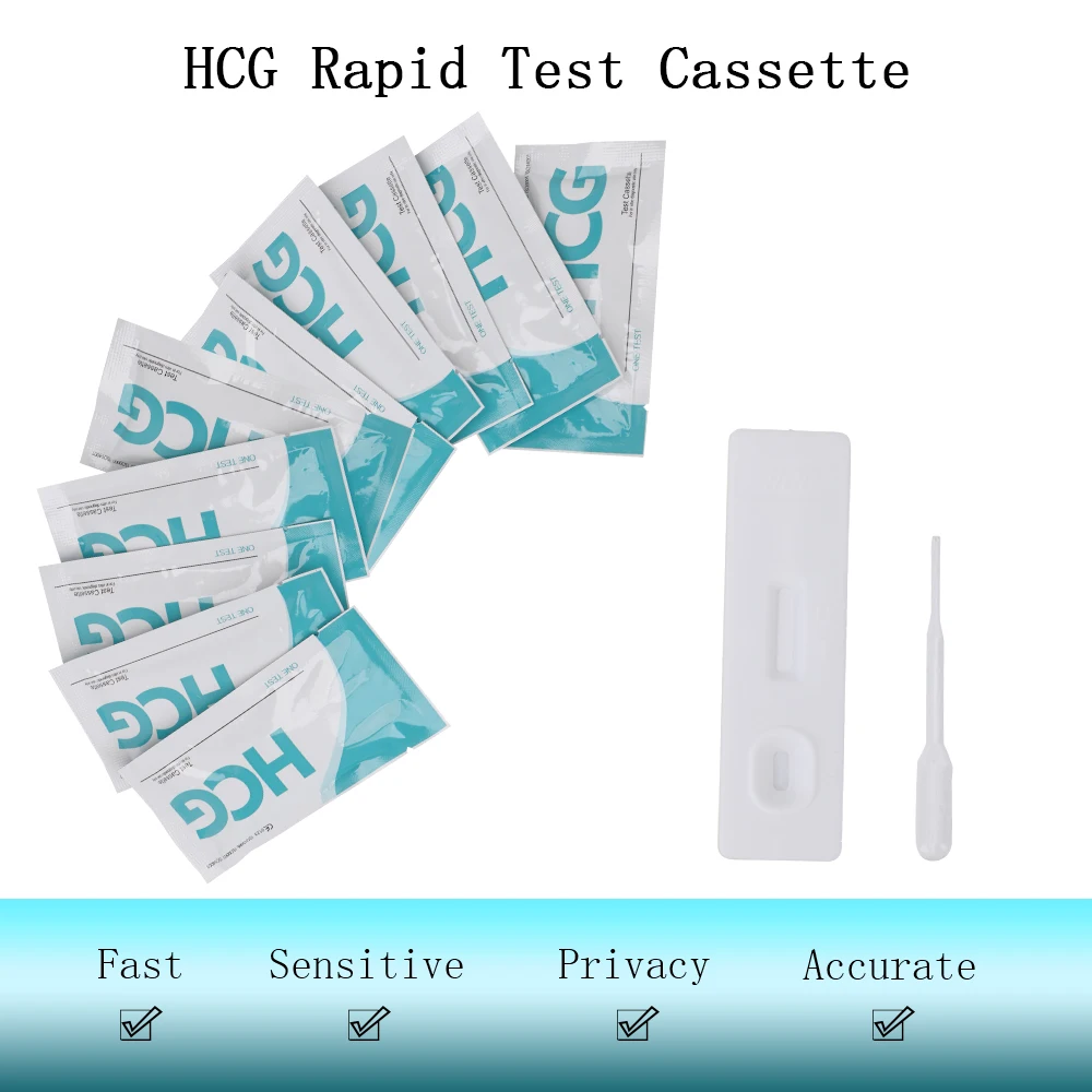 10pcs Women HCG Early Pregnancy Test Strips Kit Accuracy Household Private Urine Measuring |