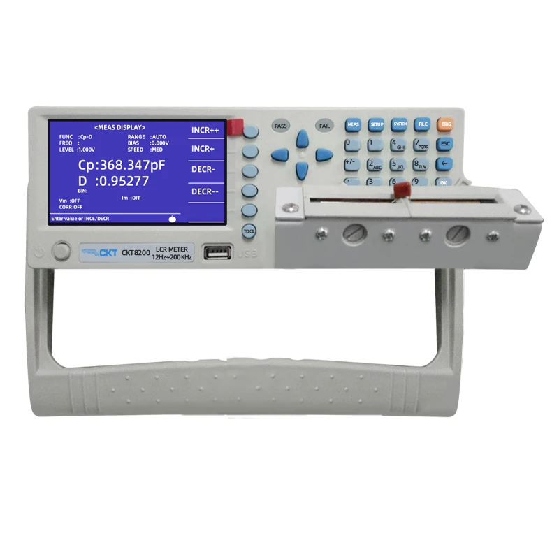 CKT8200 LCR метр с непрерывным выбором частоты 12 Гц ~ 200 кГц компоненты испытательное