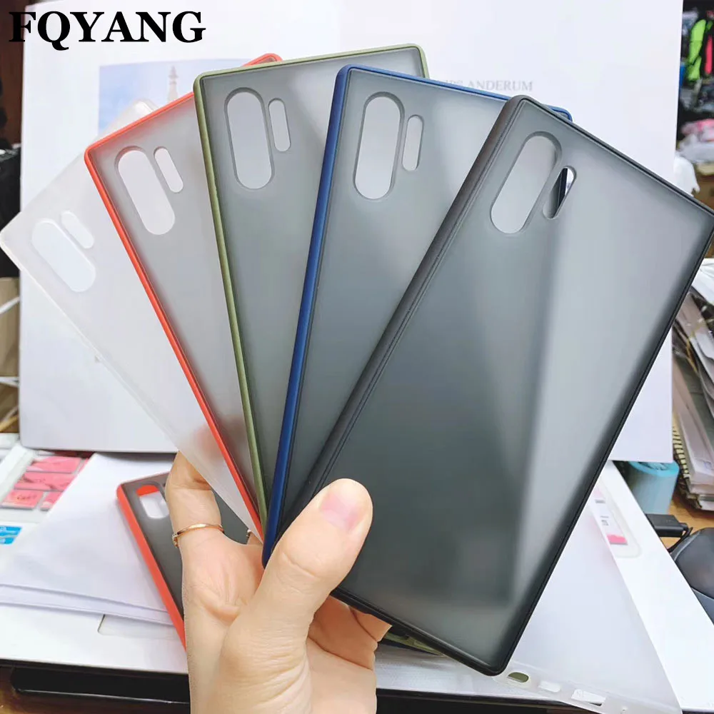 Прозрачная Конфета Цвет чехол для samsung Galaxy NOTE10 + Примечание 10 S10 ПК Жесткий Чехол
