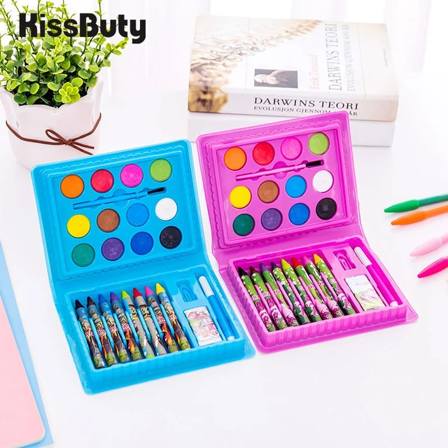 42 PCS Crayon, Water Pen Drawing Gift Set Stationery Set for Kids