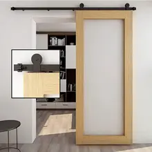 

WOLFBIRD Barn Sliding Door Rail Kit for Single Door T Shape Roller Barn Door Rail Heavy Duty Sliding Door Kit
