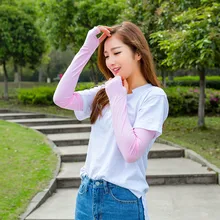 Открытый солнцезащитный манжет удлинить 53 см росы большого пальца льда рукав Qmilch Спорт Велоспорт рукава УФ-защита