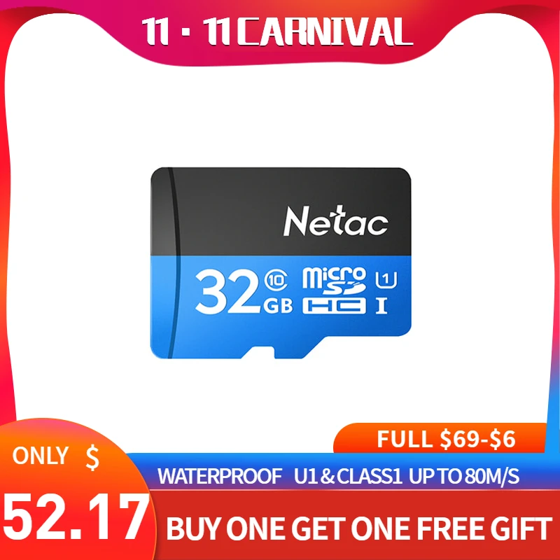 Карта Microsd Netac p500 16 ГБ TF карта|Карты памяти| |